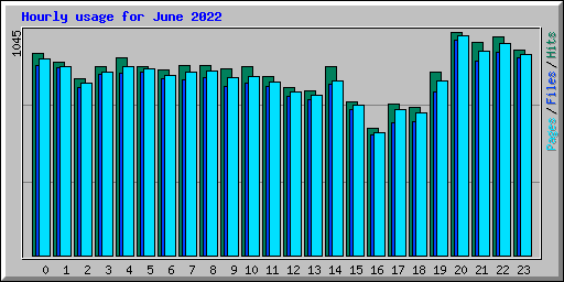 Hourly usage for June 2022