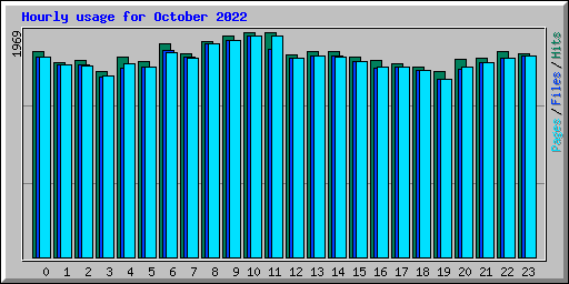 Hourly usage for October 2022