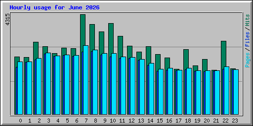 Hourly usage for June 2026